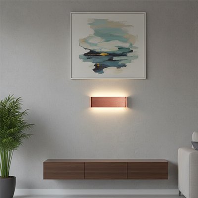 Applique mural chambre en dessous du cadre