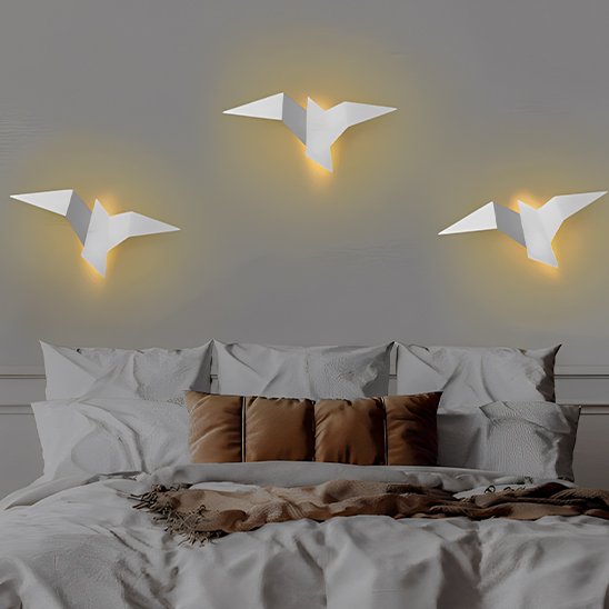 Applique murale chambre trio blanc