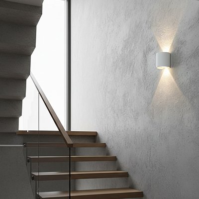 Applique murale escalier blanche