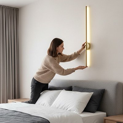 Applique murale pour chambre montage