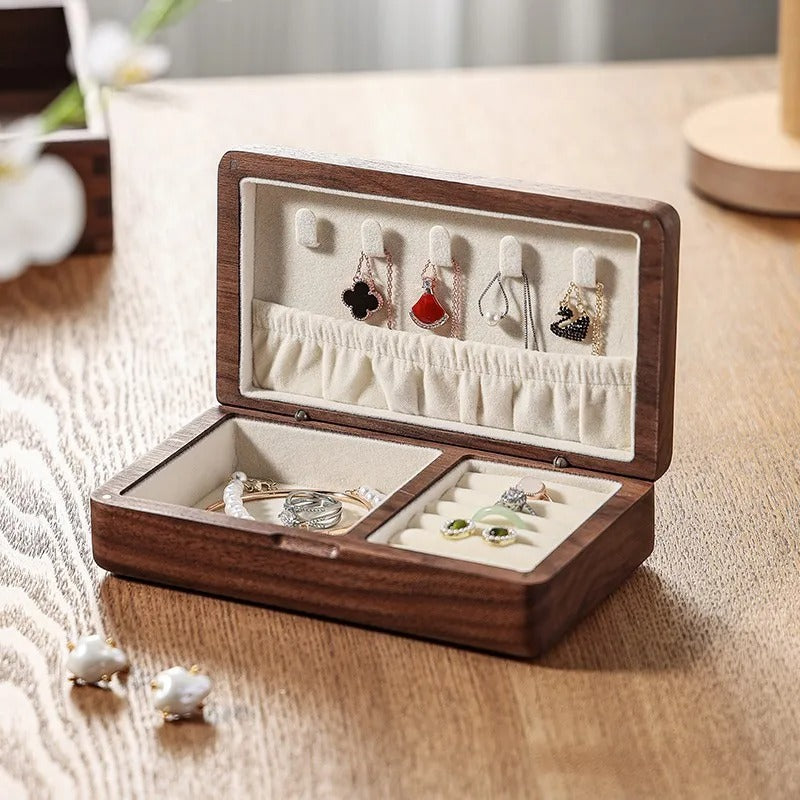 boite a bijoux bois intérieur velouté