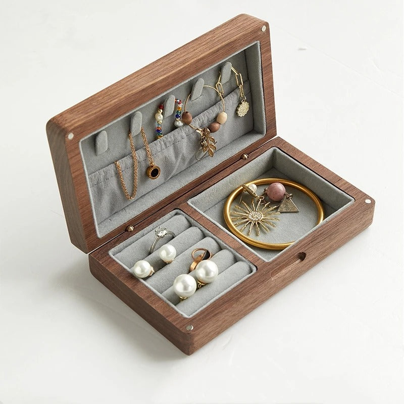 boite a bijoux bois rangement