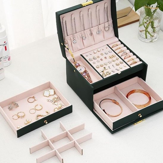 boite à bijoux compartiments multiples