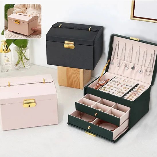 boite a bijoux élégante exposée