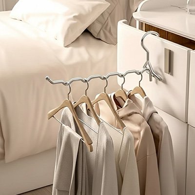 Cintre rangement table de chevet