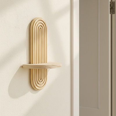 Etagere murale bois minimaliste pur