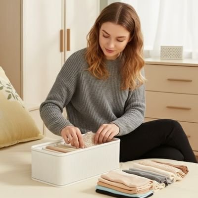Organisateur de tiroir pliage vêtements