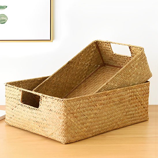 panier de rangement tressé