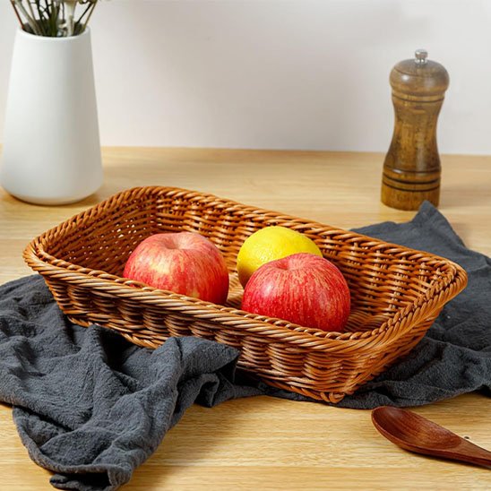 panier osier rangement pommes