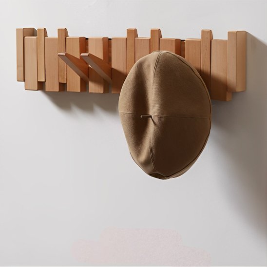 Porte manteau bois couleur naturelle