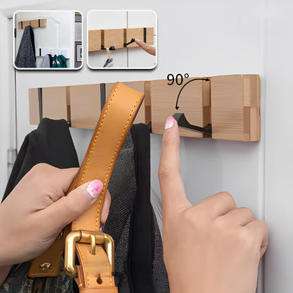 porte manteau bois épuré flexible