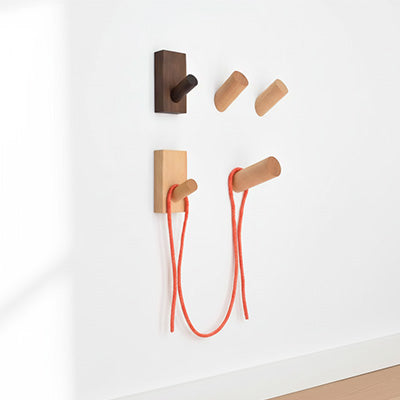 porte manteau bois ligne pure chambre épurée