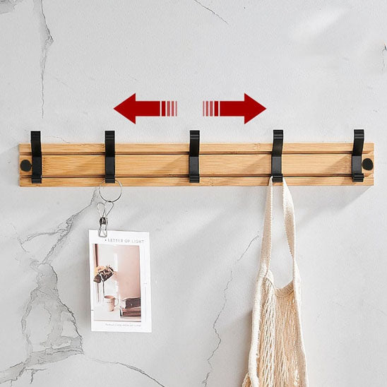 porte manteau bois mural minimaliste ajustable