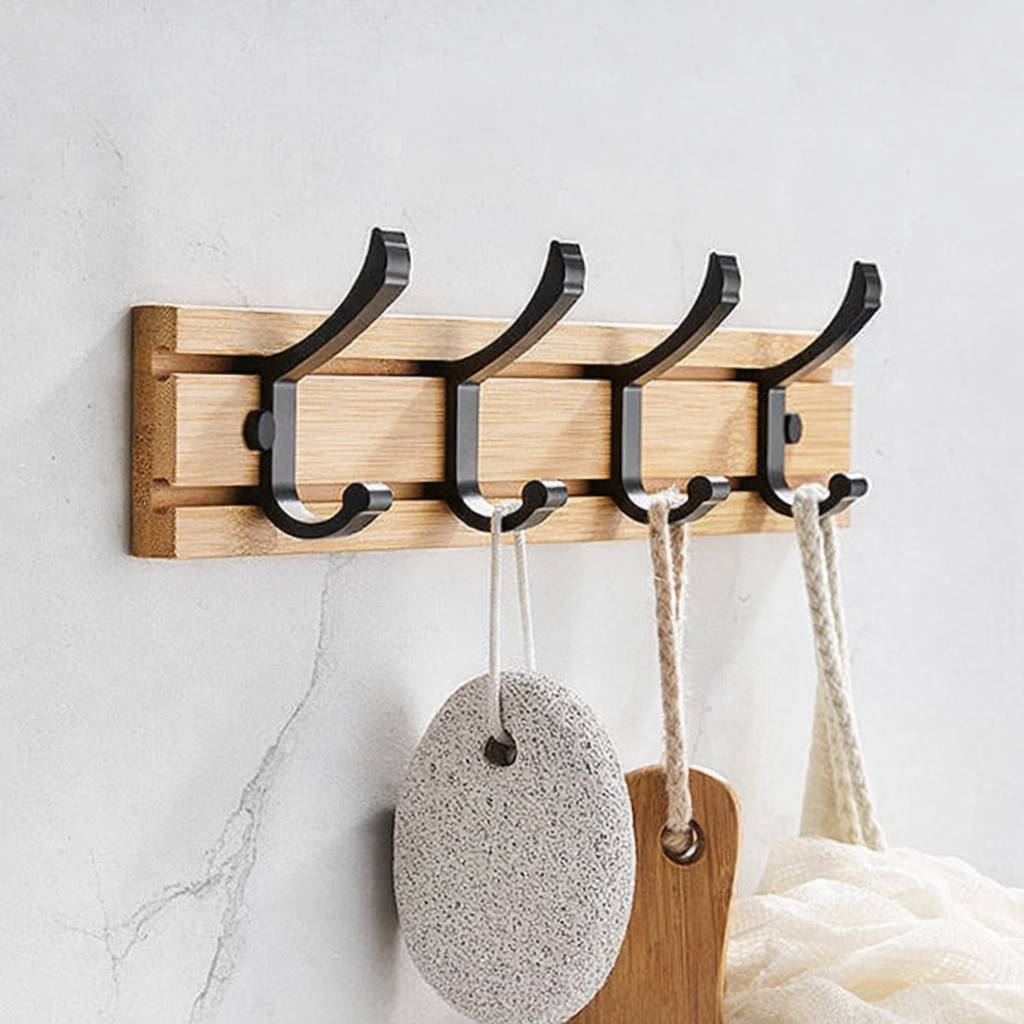 porte manteau bois mural montage simple