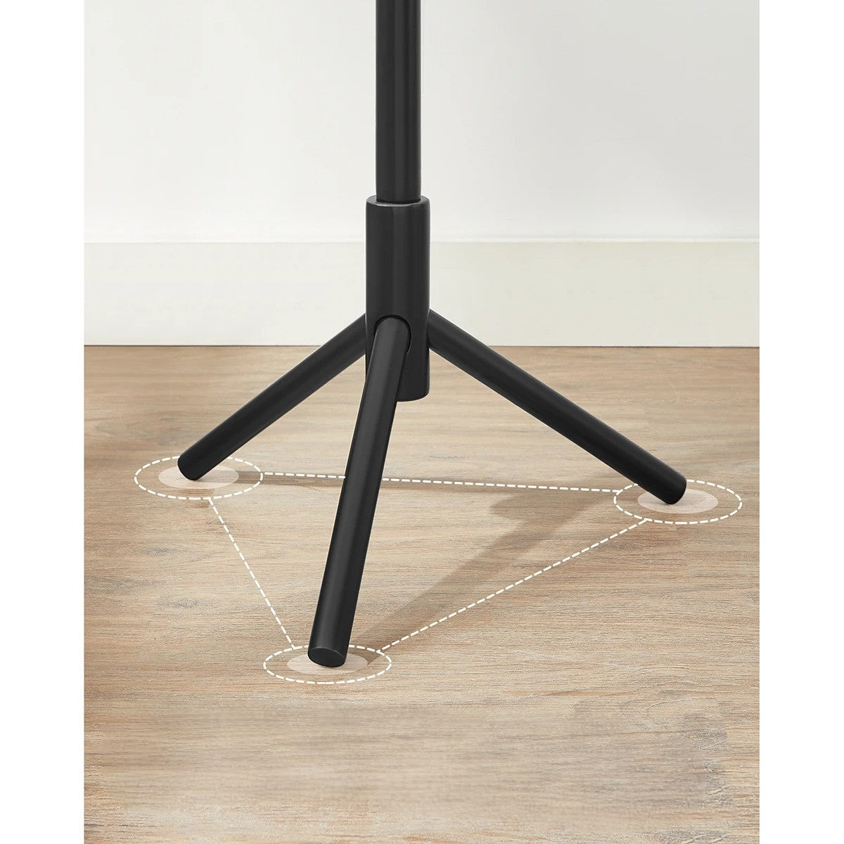 porte manteau bois pied stabilité