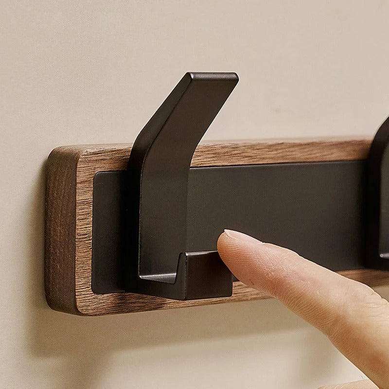 porte manteau mural bois design solide