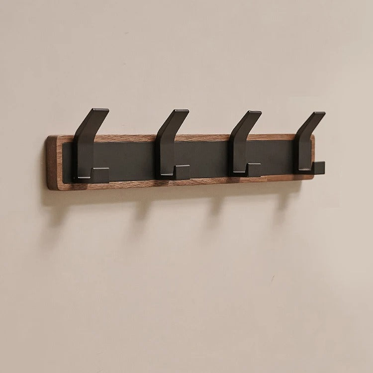 porte manteau mural bois quatre accroches