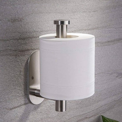 Porte papier toilette mural argenté vertical