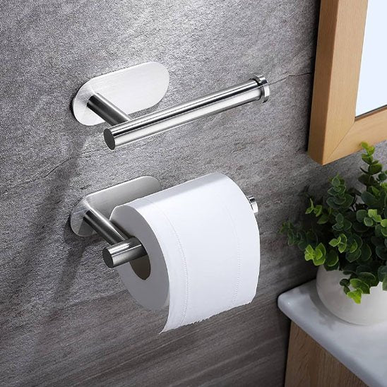 Porte papier toilette mural deux pièces vide chargé