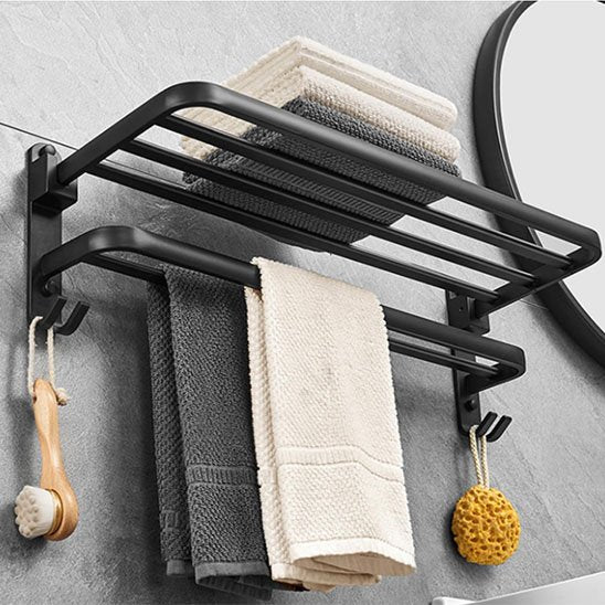 Porte serviette salle de bain rangement complet
