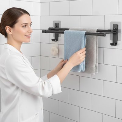 Porte serviette salle de bain utilisation simple
