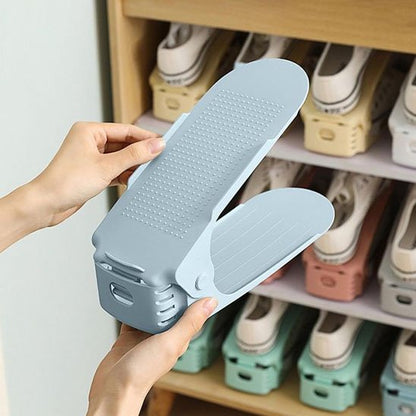 Rangement chaussure support bleu