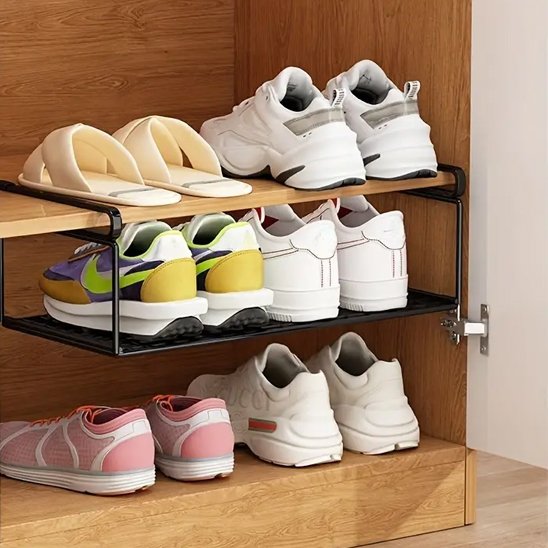 Rangement chaussures baskets couleurs vives