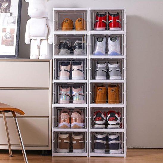 Rangement chaussures boîtes armoire
