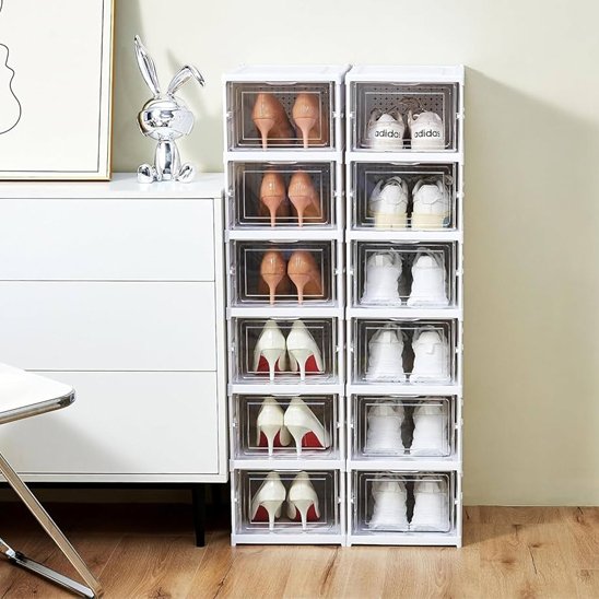 Rangement chaussures boîtes mixtes