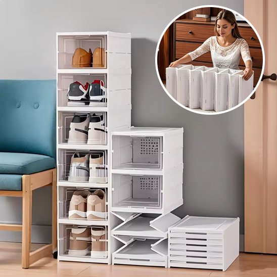 Rangement chaussures boîtes modulaires