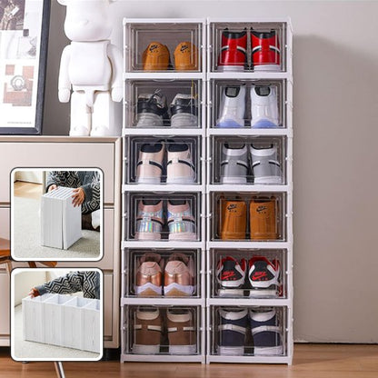Rangement chaussures boîtes montage