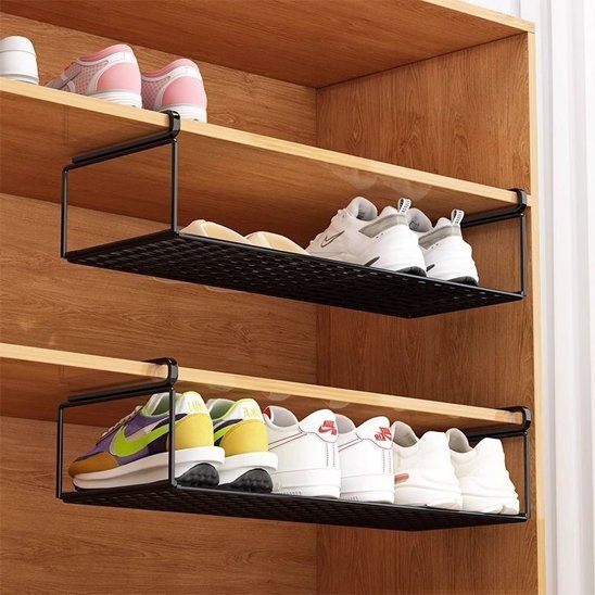 Rangement chaussures rangée multiple en noire