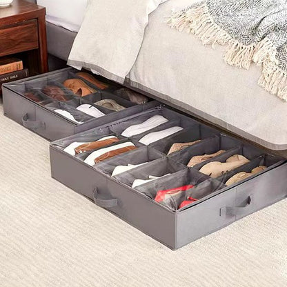 rangement chaussures sous-lit deux boites