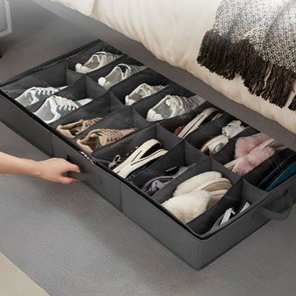 rangement chaussures tiroir lit